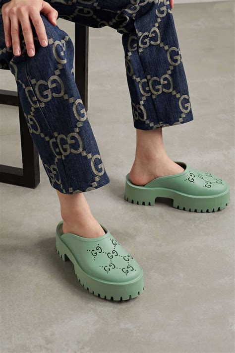 gucci mule women|gucci clogs rubber women's.